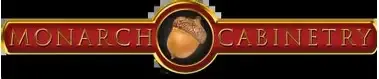 Monarch Cabinetry logo with acorn design.