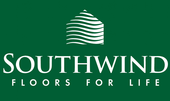 Southwind logo with slogan on green background.